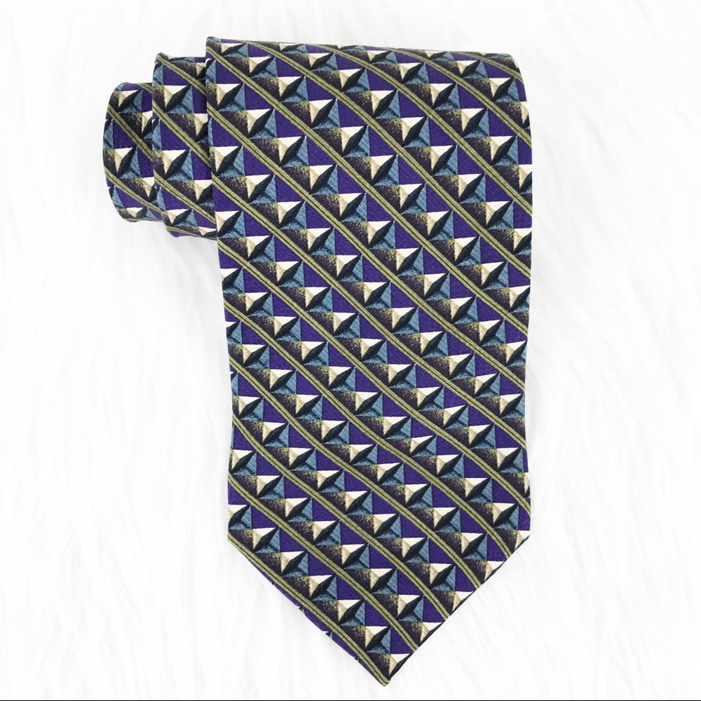 😊4/$20 Calvin Klein Blue Purple Silk Tie
